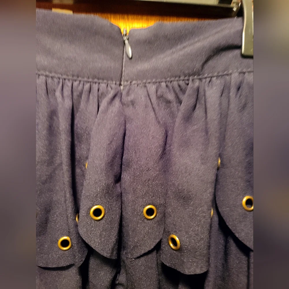 Alice Moon 🌙 ✨️ CUTE black new layered embellished skirt szM - Picture 2 of 6